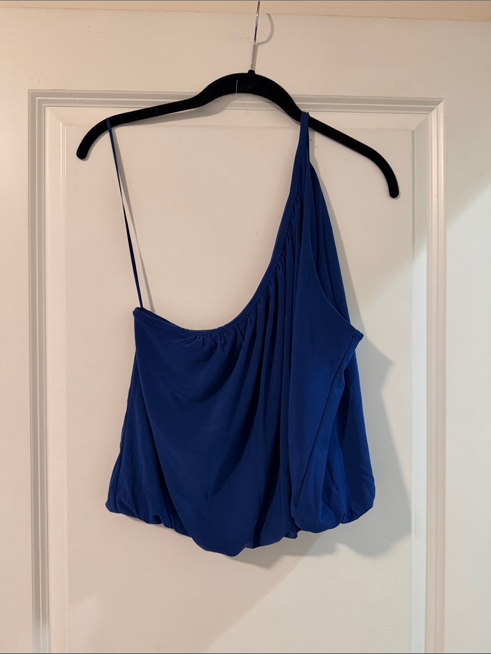 Express One-Shoulder Draped Tank Top